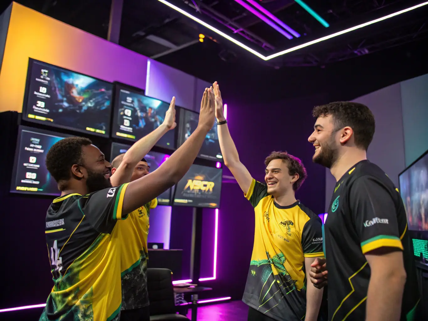 An image featuring a diverse group of esports players from various games, highlighting the broad range of esports titles covered in the general betting guides.